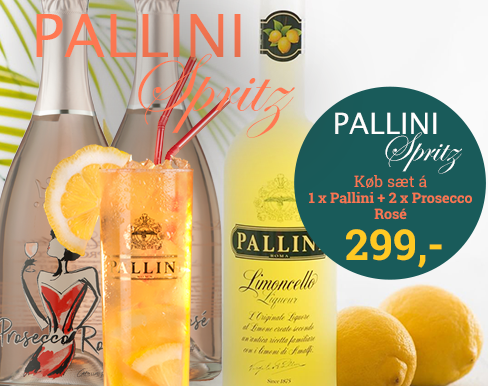Pallini Drinksmix - ÅRETS LIMONCELLO SPRITZ - (LUKSUS UDGAVE..)